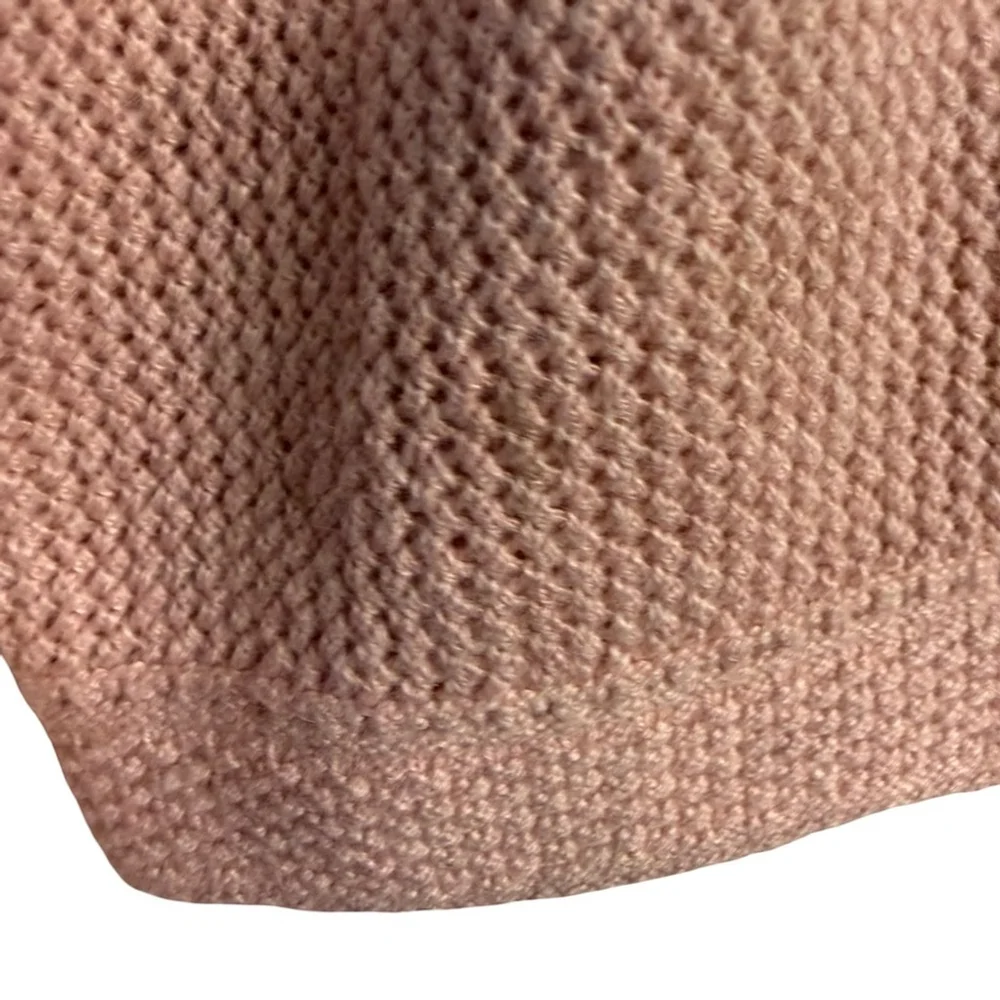 RW&CO. Blush Knit Open Front Cardigan 3/4 Sleeves Size XS Neutral Minimalist